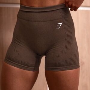 Gymshark Women's Seamless High-Waist Bike Shorts — Brown